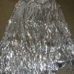 Anthropologie size 18 fringe sparkle skirt